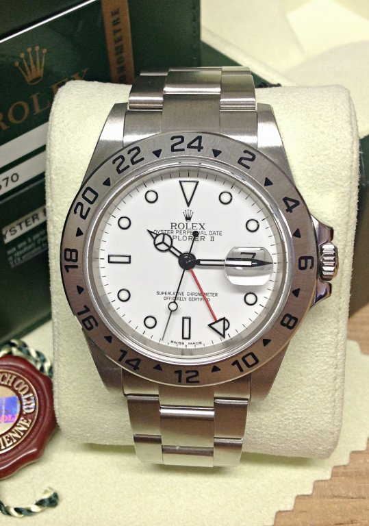 Explorer II 40mm Bianco/Acciaio