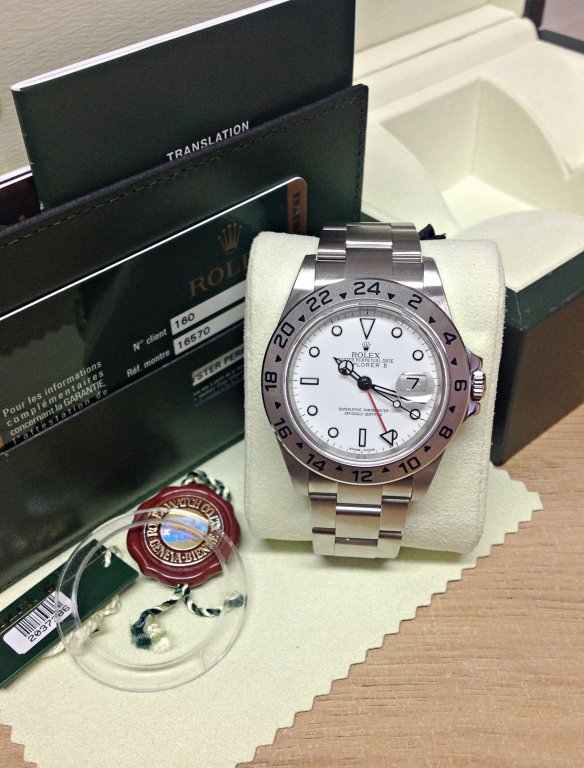 Explorer II 40mm Bianco/Acciaio