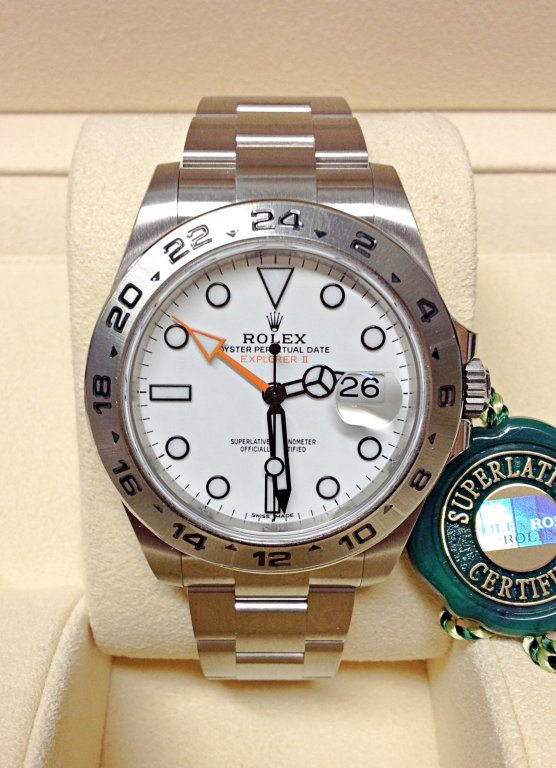 Explorer II Big 42mm Bianco/Acciaio