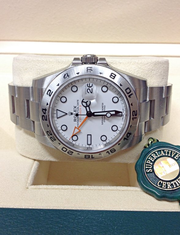 Explorer II Big 42mm Bianco/Acciaio