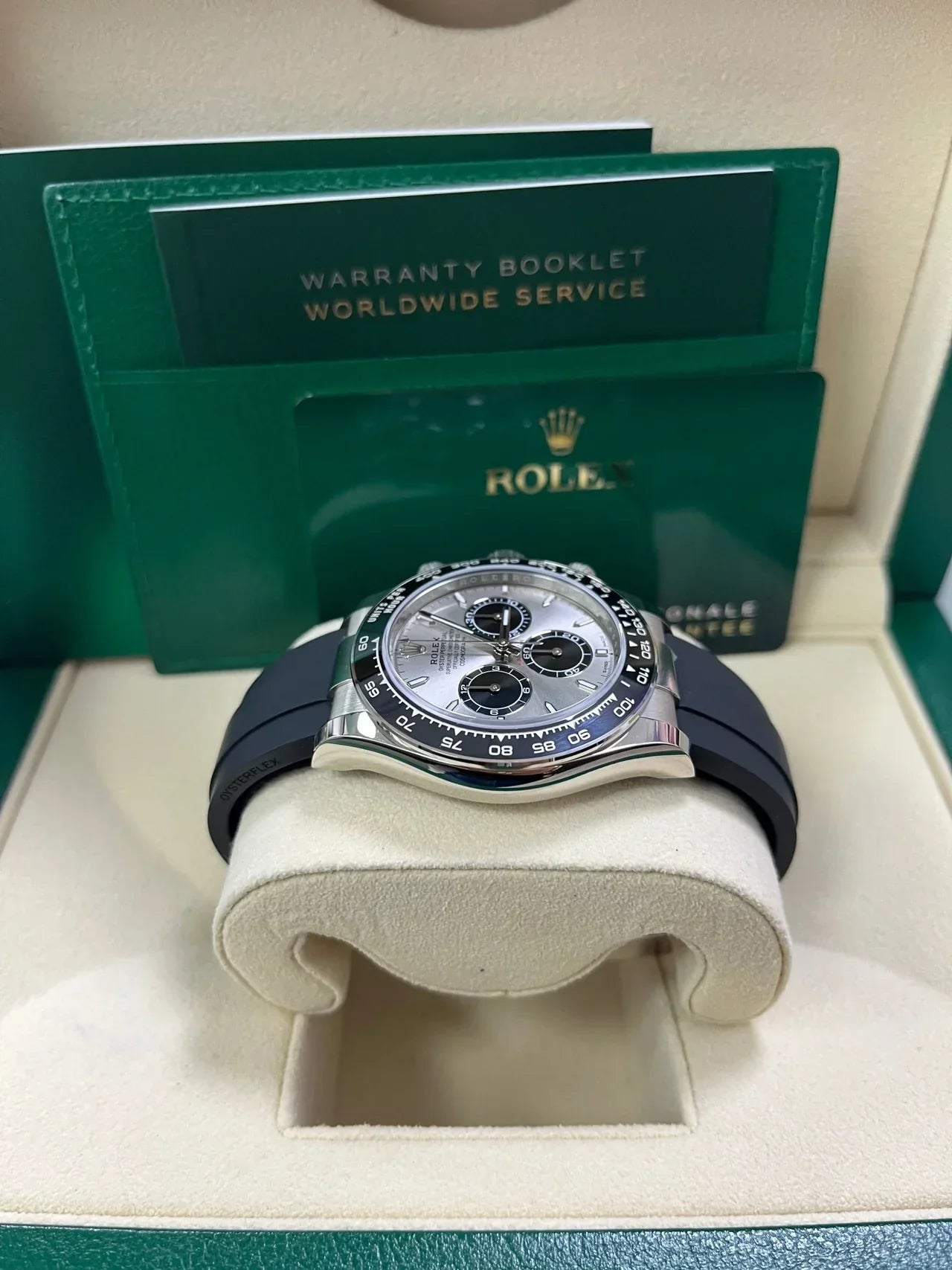 Daytona Oro Bianco 40mm Oysterflex