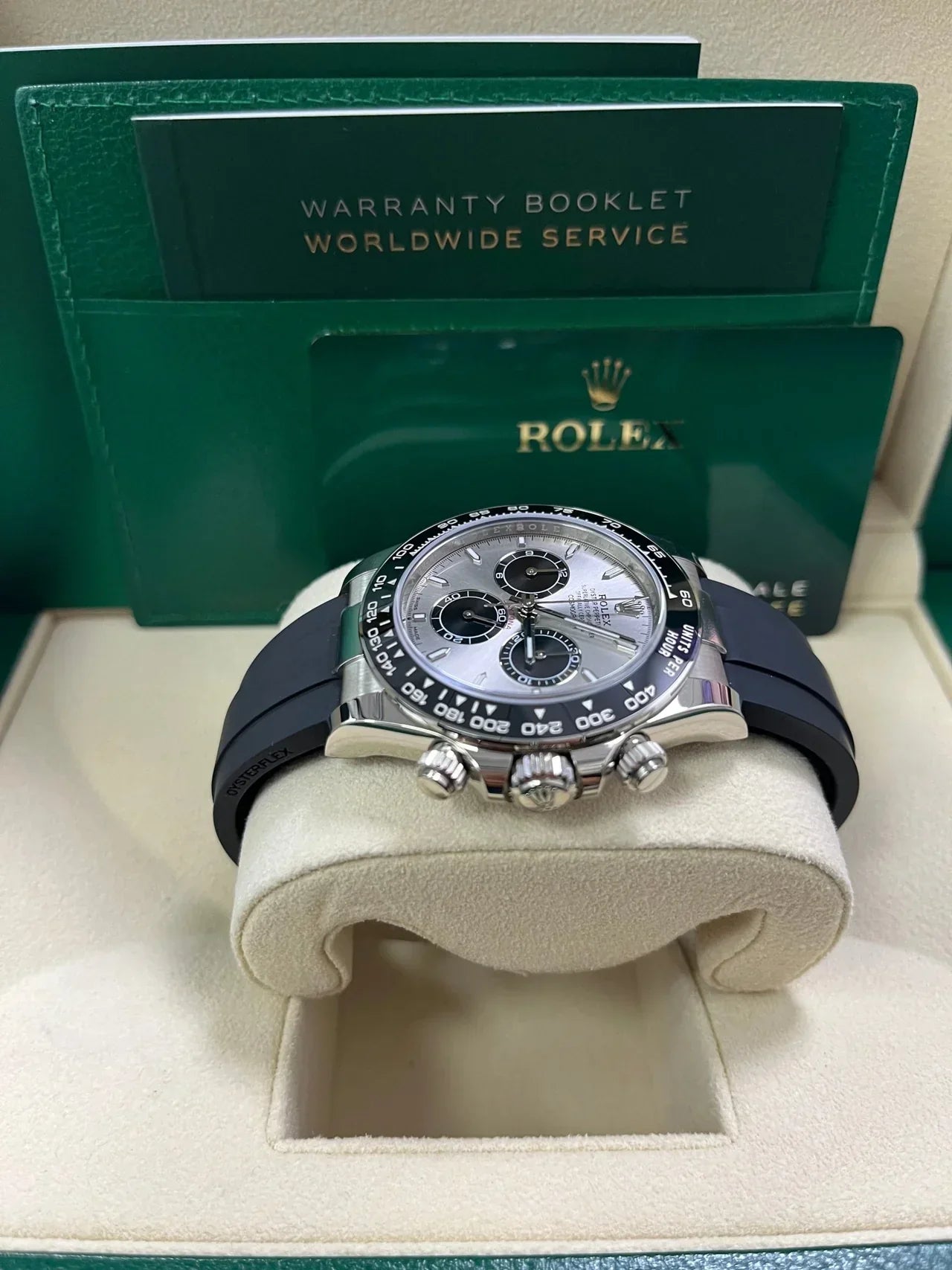 Daytona Oro Bianco 40mm Oysterflex