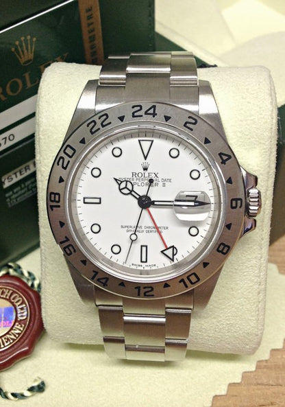 Explorer II 40mm Bianco/Acciaio