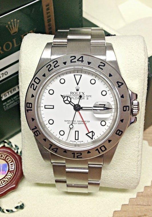 Explorer II 40mm Bianco/Acciaio