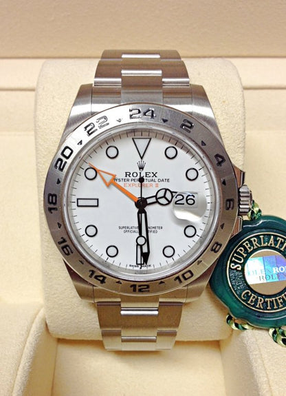 Explorer II Big 42mm Bianco/Acciaio