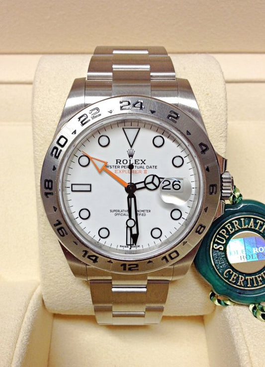 Explorer II Big 42mm Bianco/Acciaio