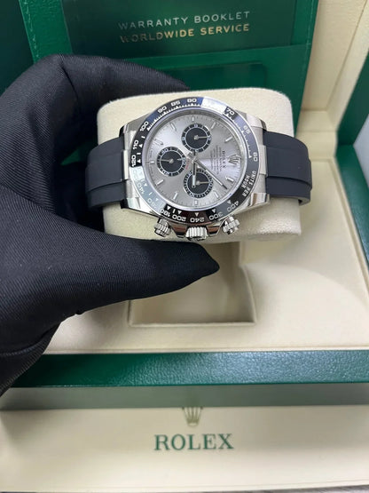 Daytona Oro Bianco 40mm Oysterflex